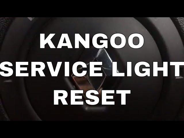 Renault Kangoo service reset. How to reset the service interval warning