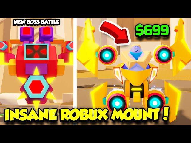 Buying The NEW ROBUX MOUNT In Bot Clash Simulator TO BECOME INSANELY OP!! (Roblox)