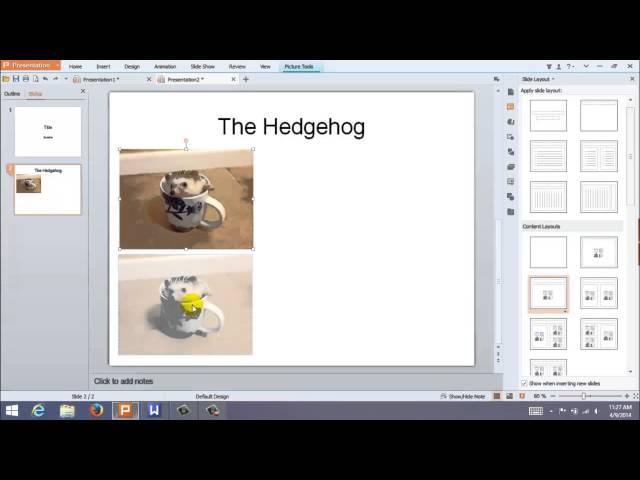 How to Insert and Edit Images in Kingsoft Presentation for Windows