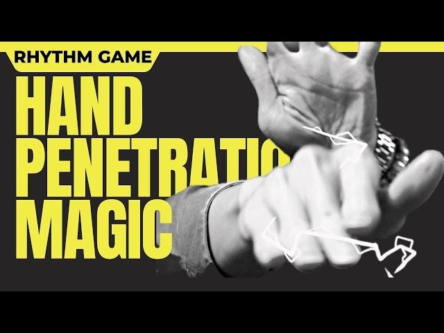 A hand penetration magic! hand penetrating magic #shorts hand magic