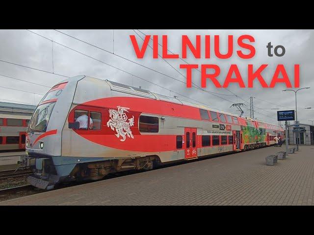 Trip from Vilnius to Trakai Island Castle by Train with Lithuanian  LTG LINK