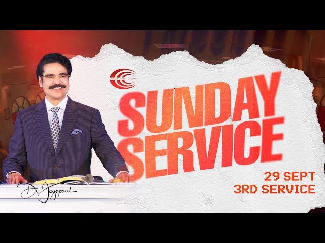 #sundayservice | 3rd Service | 29th-SEPTEMBER-2024 | Calvary Church Chennai | #drjayapaul