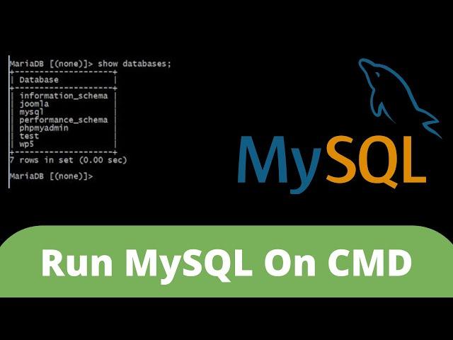 Run MySQL on CMD | Install MySQL on Windows 7 / 8 / 8.1 / 10 /11