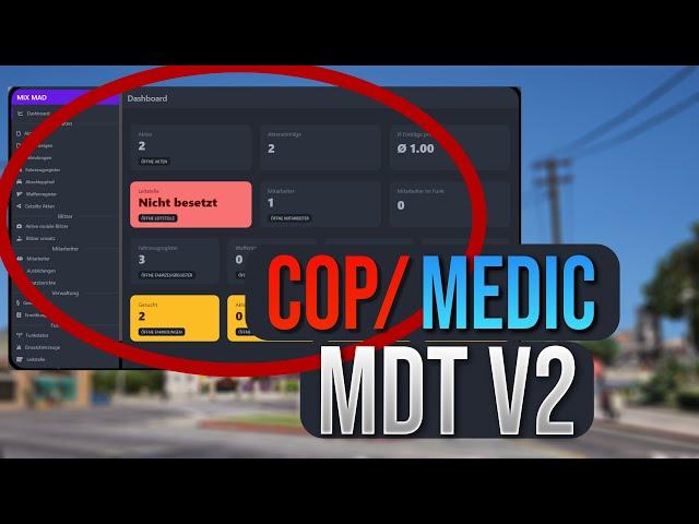 POLICE / MEDIC MDT Script - V2 Update | FiveM für ESX und QB