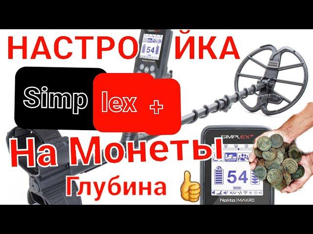 Настройка Nokta&Makro Simplex Plus на цветные цели, Монеты и Максимальную глубину, проверьте сами 