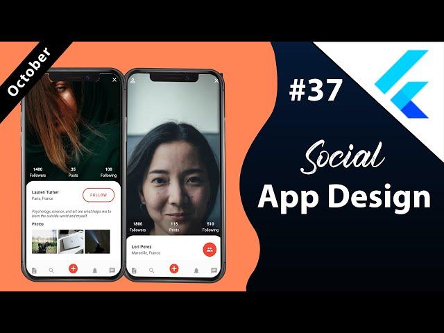 Flutter Tutorial - Social App Design