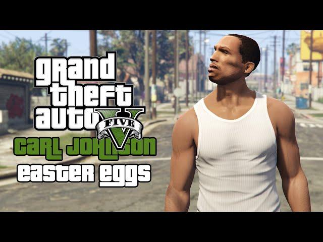 GTA 5 - Best Carl Johnson Easter Eggs! (TOP 7)