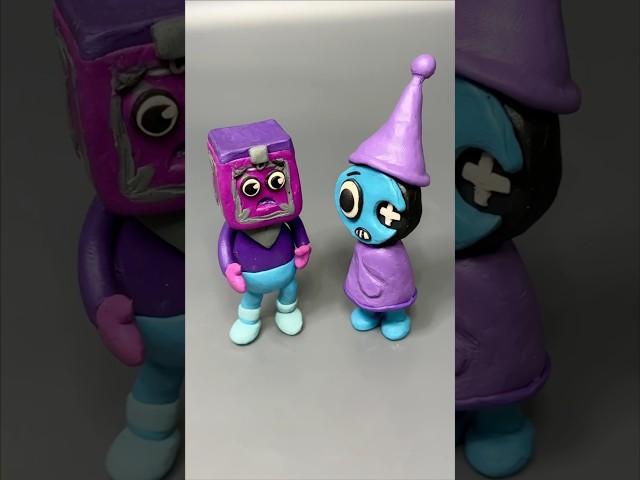 I made Vee from Dandy’s World Roblox #sculpting #plasticine #clayart #dandysworld #roblox