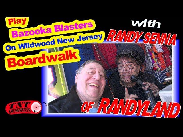 #1443 Play BAZOOKA BLASTERS with Randyland's RANDY SENNA on Boardwalk!-TNT Amusements