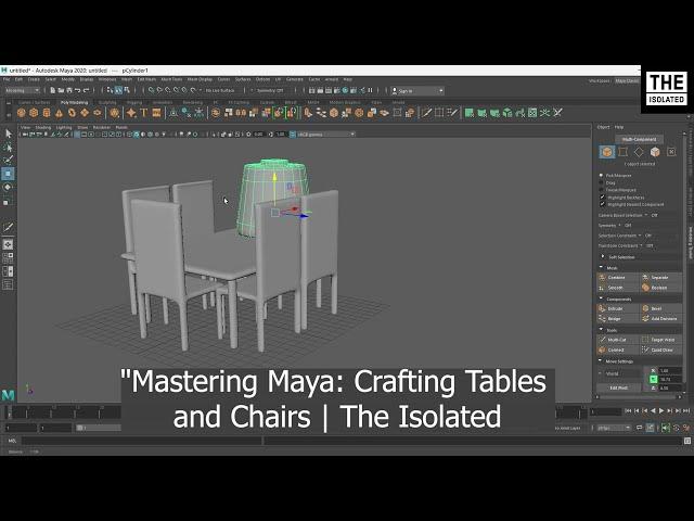 "Mastering Maya: Crafting Tables and Chairs | The Isolated 🪑"