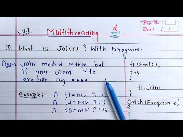 join() method in java multithreading | Learn Coding