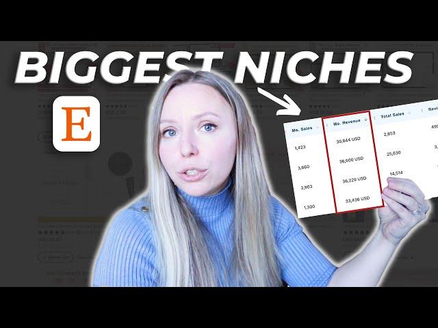 3 biggest digital product niches on Etsy to make $5000 a month | What to sell on Etsy