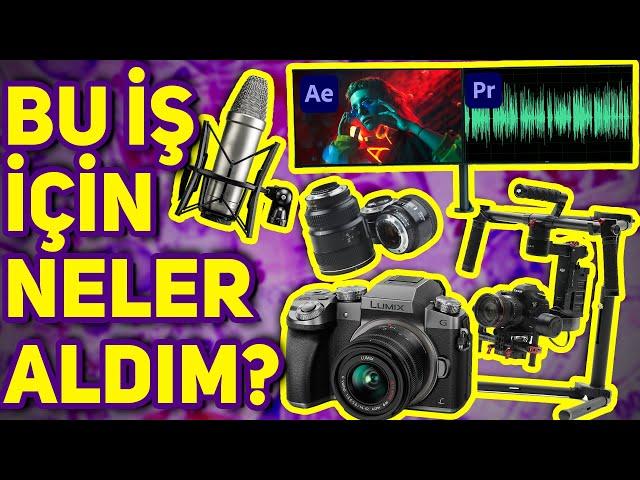 Beni Videocu Yapan EKİPMANLARIMI TANITIYORUM!  (Kamera, Lens, Işık, Gimbal...)