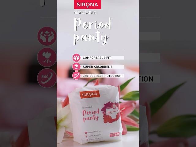 Disposable Period Panty | Sirona Hygiene | Light & Cotton soft #periods #sironabreakingtaboos