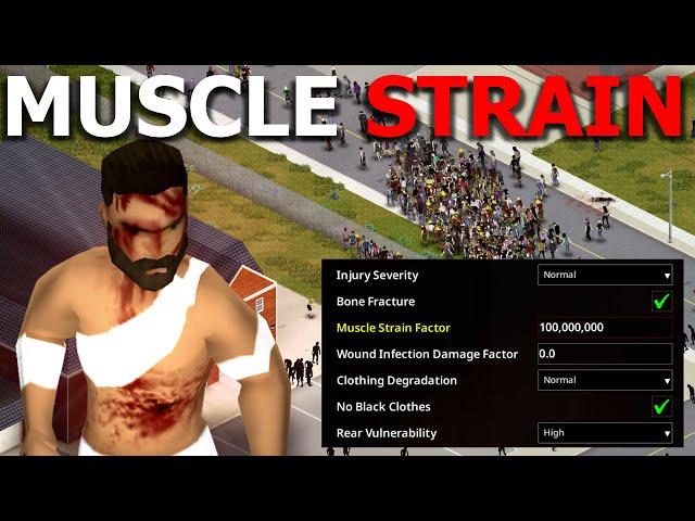 Can I Survive Project Zomboid Build 42 With MAXIMUM Muscle Strain?