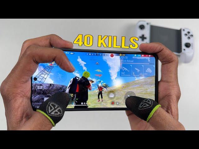 FREE FIRE 3 FINGER GAMING! 40 KILLS NO CUT NO EDITING | Poco X3 Pro