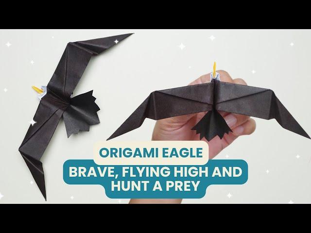 Origami Eagle That Can Fly High - How to Make Origami Eagle Easy