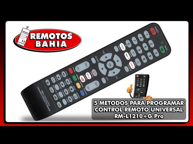 5 METODOS PARA PROGRAMAR UN CONTROL REMOTO UNIVERSAL RM-L1210+G EN UN SMART TV