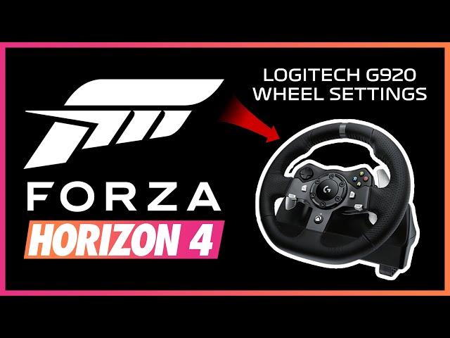 FORZA HORIZON 4 - Logitech G920 Best Wheel Settings - Realistic Feel - For Xbox