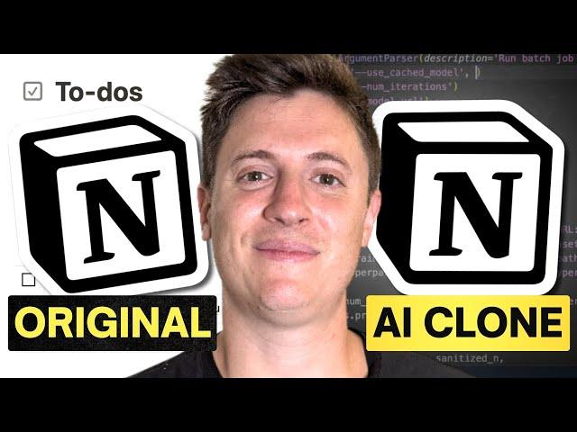 I Built A Notion Clone With AI in 10 Minutes (Cursor + v0 + no-code)