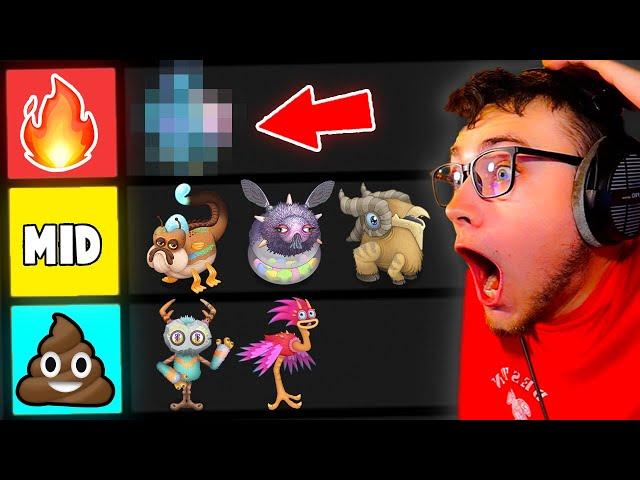 Mythical Island Monsters TIER LIST! (My Singing Monsters)