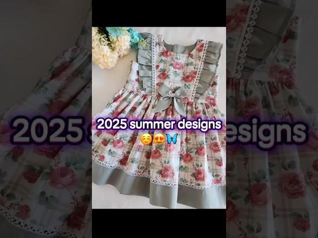 Simple eid frocks designing for baby girls 2025 #SAdesign #shorts #viral #subscribe