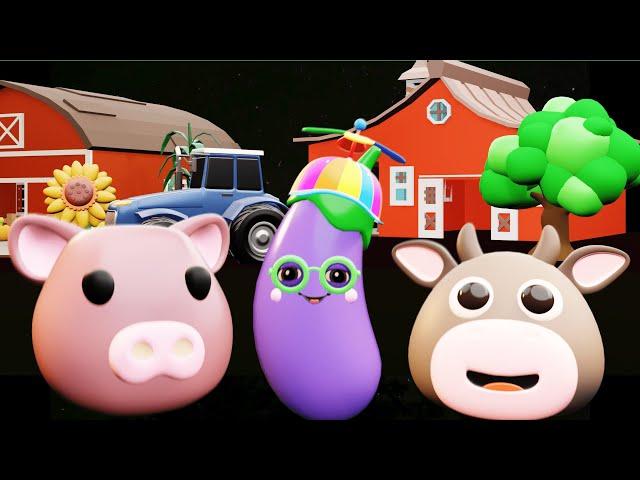 Old MacDonald Had a FarmDancing Veggies & Farm Friends   Baby Sensory Nursery Rhyme Fun 