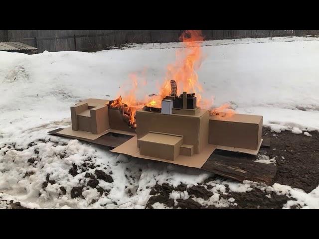 Fire and explosion of the Chernobyl reactor. | Взрыв реактора на ЧАЭС. Горит Атомная электростанция.