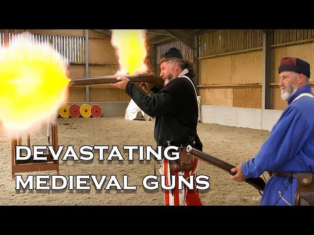 Medieval 100 Cal! Blackpowder impact! How effective were early guns in the medieval period?