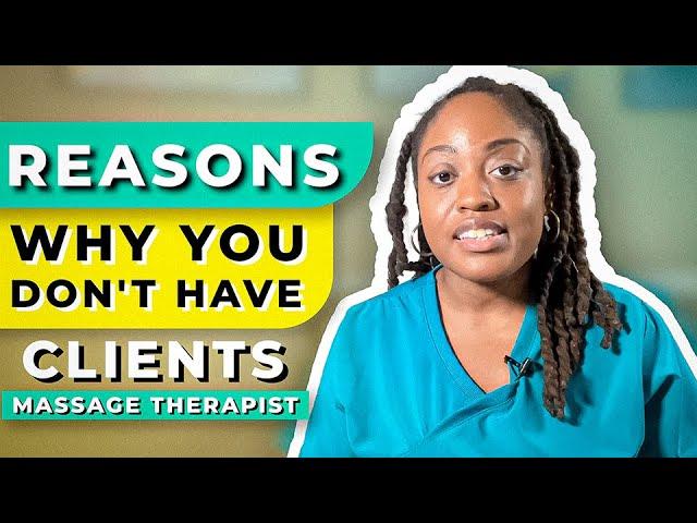 The Biggest Reason You Don't Have Clients and How To Fix It | Massage Therapists, Estheticians