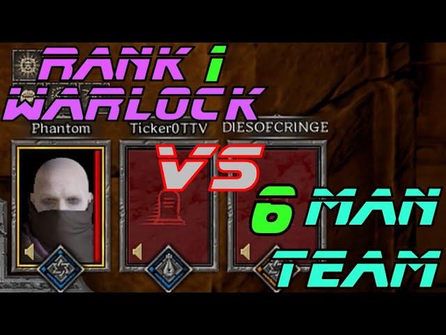 Rank 1 Warlock VS 6 man team : Dark and Darker