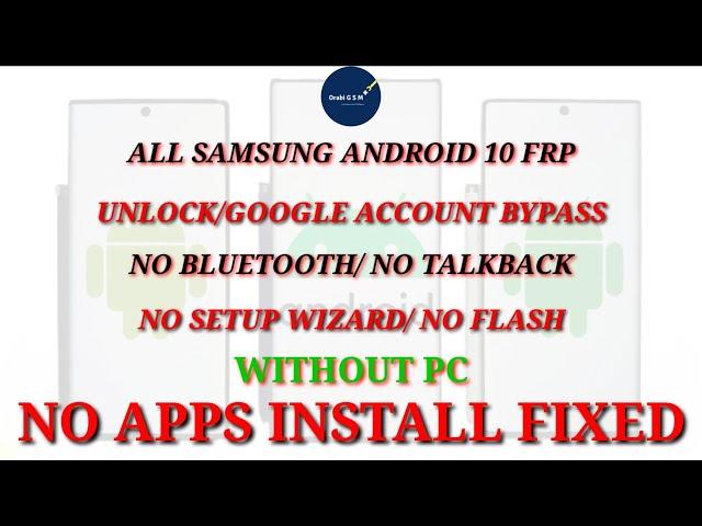 All SAMSUNG Android 10 FRP Unlock/Google Account Bypass - NO APK/APPS INSTALL FIXED - AUGUST 2020