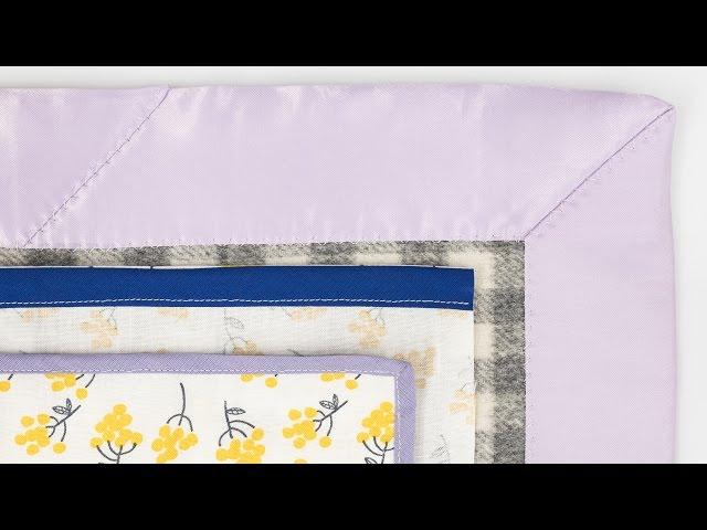 How to Sew With Bias Tape - Single Fold - Double Fold - Blanket Binding
