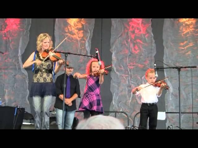 Natalie MacMaster and her kids, 2013 Dublin Irish Festival