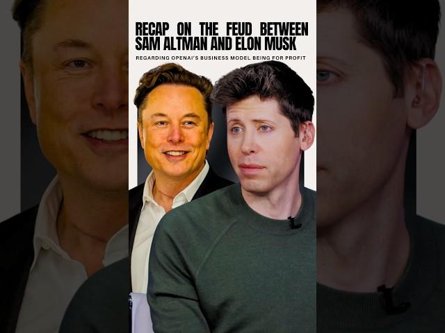 The feud between Elon Musk and Sam Altman #elonmusk #samaltman #openai