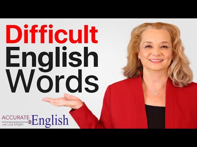 Difficult  English Words - pronunciation  lesson  - dropped syllables | Accurate English