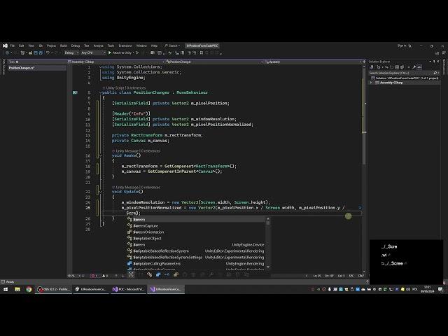 How to set pixel position of RectTransform from code in Unity UI