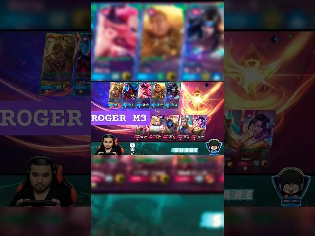 ROGER SKIN M3 MASIH OP KAH!! #mobilelegends #rrqhoshi #fyp #mlbb #mpl