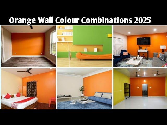 Best Orange Wall Colour Combination 2025 || House Room Colour Design || Wall Colour  ||  Room Color