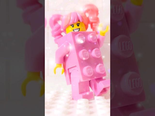 The pink LEGO Minifigure brick costume has been added to my collection. #lego #afol #pink