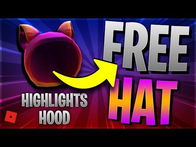 ROBLOX INSTAGRAM EVENT! FREE Promo Code for HIGHLIGHTS HOOD! (Roblox FREE HATS 2020)