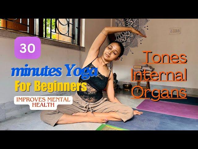 30 minutes Yoga for beginners & Improve your Internal Organs @RaaiKotha