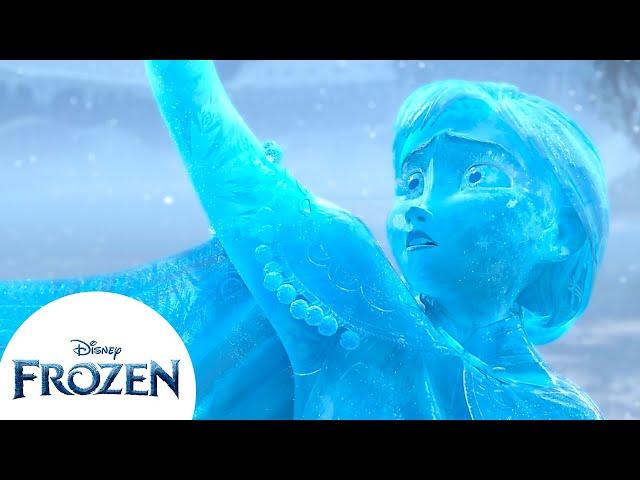 Anna se transforma em uma estátua de gelo | Frozen