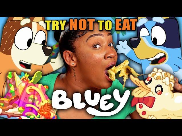 Try Not To Eat - Bluey (Curried Sausages, Pavlova, Golden Crown Takeaway) | People vs Food