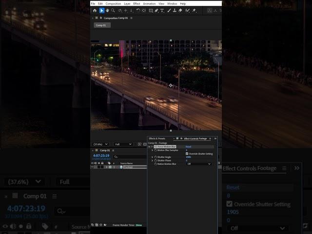 Motion Blur Tutorial in after effects #tutorial #editing #editor #edit