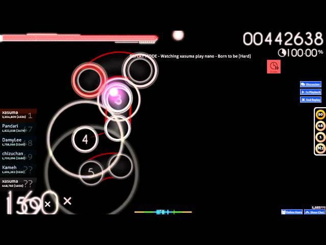 Osu! - Nano - Born to be [Hard][DT][by xasuma]