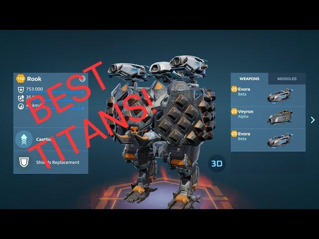 ALL TITANS RANKED 2023! WHICH IS THE BEST? MY OPINION (War Robots)