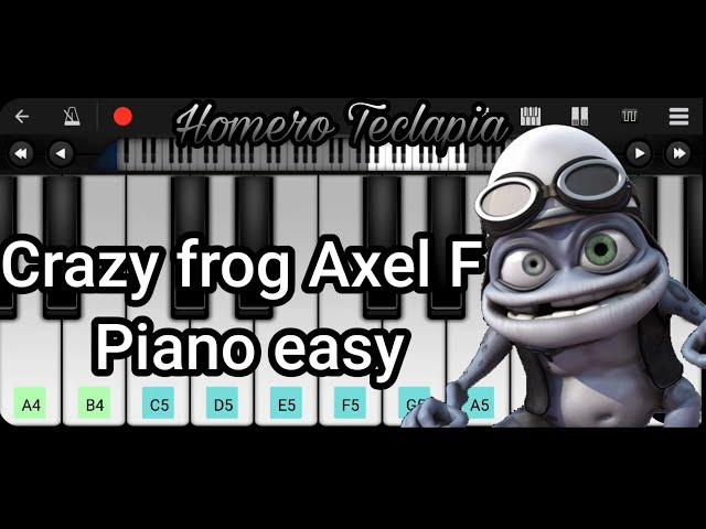 Crazy frog - Axel F Piano (Piano Tutorial) EASY Piano Mobile Perfect Piano