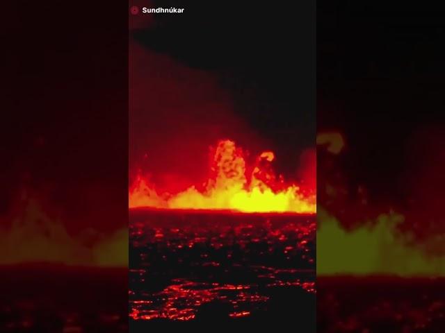 Sirens blare as #Iceland volcano erupts again #News #lava