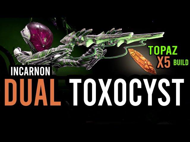 Dual Toxocyst Incarnon Build | Red Crit Topaz Buff | Whispers in the Walls [Warframe]